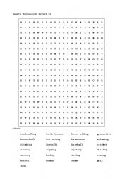 English Worksheet: sport crossword