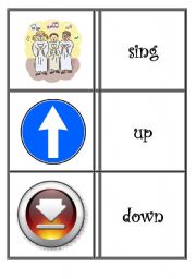 English Worksheet: COMMAND CARDS (5 OUT OF 5)