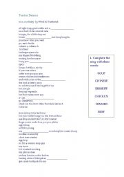 English worksheet: rice rice baby - worksheet