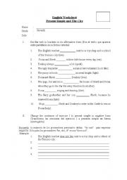 English Worksheet: Present Simple