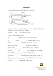 English worksheet: Past simple