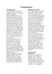 English Worksheet: AN ABORIGINAL LEGEND