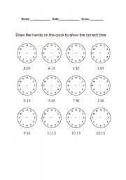 Time Worksheet 2