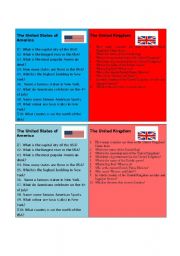 The USA / The UK quiz 1