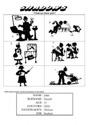 English Worksheet: jobs