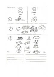 English worksheet: Listening for specific information (for small children)