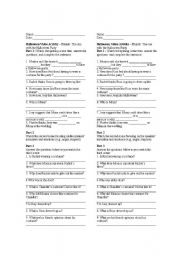 English worksheet: Friends (The one with the Halloween Party)