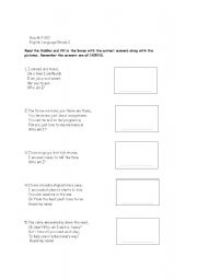 English Worksheet: riddles