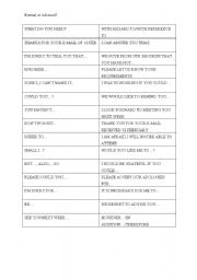 English Worksheet: informal/formal letter writing