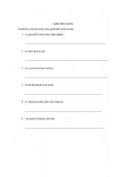 English Worksheet: Capitalization