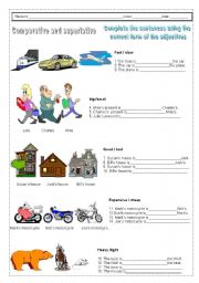 English Worksheet: COMPARATIVE AND SUPERLATIVE