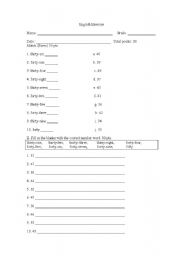 English worksheet: numbers 31-50