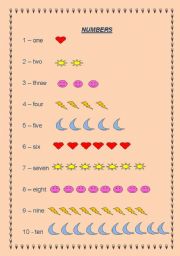 English worksheet: Numbers