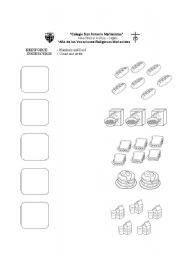 English worksheet: numbers and food