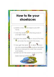 Teach your students how to tie their shoe laces