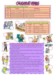 CAUSATIVE VERBS (active and passive structures)