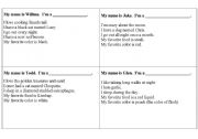 English worksheet: Monsters role play, milling activity