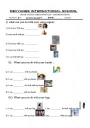 English worksheets: science
