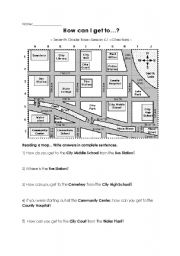 English Worksheet: Directions