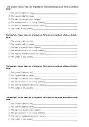 English Worksheet: Have something done