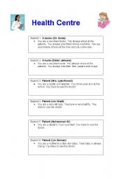 English Worksheet: Groups Role-Play Cards  for Bad Service situations