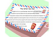 English Worksheet:   The letter box key!