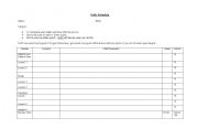 English Worksheet: Daily Schedule