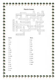 English Worksheet: Plural of nouns