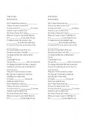 English Worksheet: The story- project work