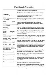 English worksheet: Past Simple