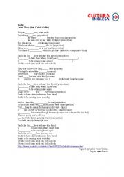 English Worksheet: Song Lucky