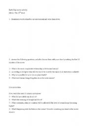 English Worksheet: Earth day movie activity