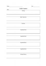 English worksheet: Graphic Organizer