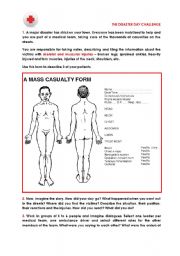 English Worksheet: The Disaster Day Challenge