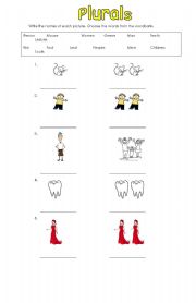 English Worksheet: Irregular Plurals