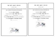 English worksheet: The Very Quiet Cricket
