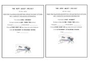 English Worksheet: The Very Quiet Cricket