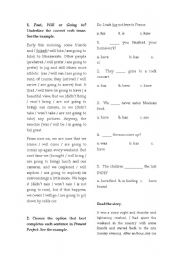 Past / Future Tense test