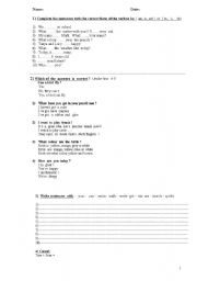 English worksheet: PRACTICE  WHAT  YOUVE  LEARNED. Variety of  Written exercises icnluding  Spelling