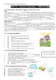 English Worksheet: NEW HEADWAY ELEMENTARY, revision exercises