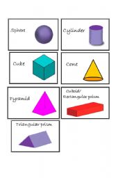 English Worksheet: shapes