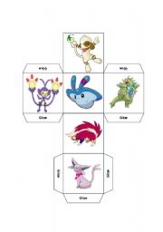 English Worksheet: DICE - LEARNING COLOURS THROUGH POKEMON PART 2