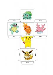 English Worksheet: DICE - LEARNING COLOURS THROUGH POKEMON PART 3