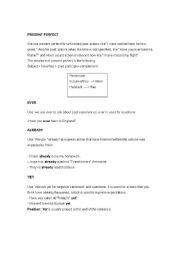 English worksheet: Present Perfect