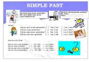 English worksheet: Simple past