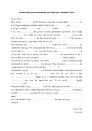 English worksheet: Tenses mix