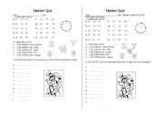 English Worksheet: Numbers quiz