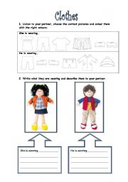 English Worksheet: Clothes B