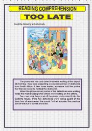 English Worksheet: READING COMPREHENSION - 