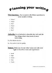 English Worksheet: Essay planning